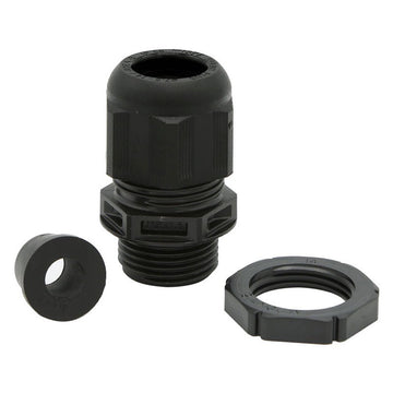 Wiska SPRINT GLP20 and RDE Cable Gland with reduction sealing insert & locknut Black - 10100636  (10 Pack)