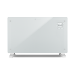 Devola Designer 2kW Smart Glass Panel Heater with Timer White -  DVPW2000WH