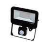 Robus Selest 10W Floodlight with PIR IP65 CCT3 C/W 1m Flex Black - RST10CCT3P-04