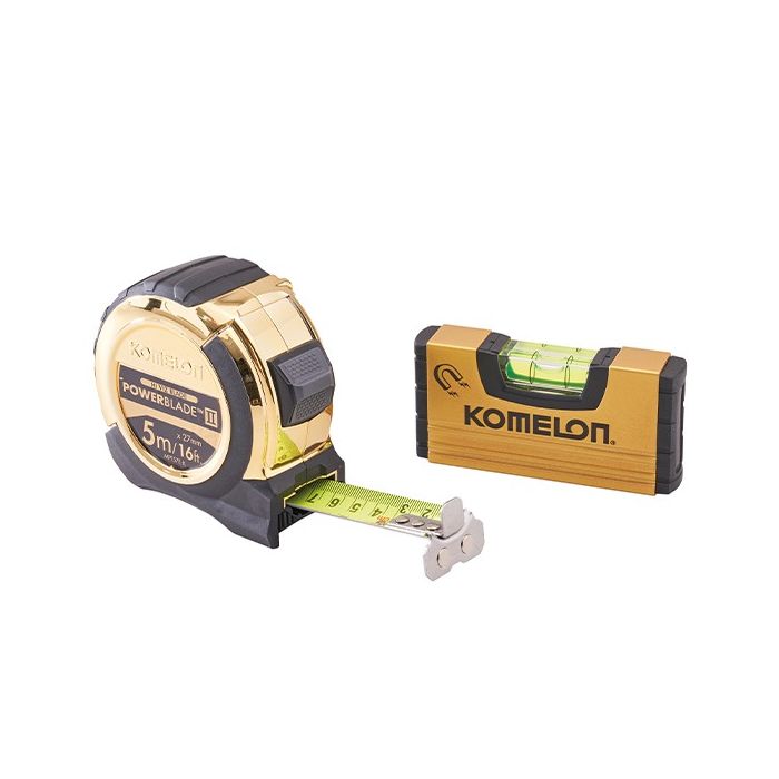 Komelon 5m (16ft) Cinta Métrica con Mini-Level Komelon 5m (16ft) Cinta Métrica con Mini-Level