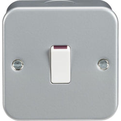 MLA Knightsbridge Metal Clad 20A 1 Gang DP Switch - M8341