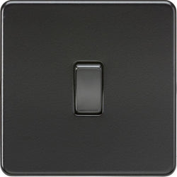 Knightsbridge Screwless 10AX Intermediate Switch - Matt Black - SF1200MBB