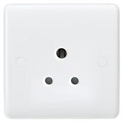 MLA Knightsbridge Curved Edge 5A Unswitched Round Pin Socket - CU5U