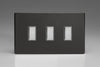 Varilight 3-Gang Tactile Touch Control Dimming Slave for use with Multi-Point (formerly Eclique2) Master on 2-Way Circuits (Twin Pl - JDLES003S
