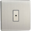 Varilight 1-Gang V-Pro Eclique2 Touch Control Slave Dimmer Brushed Chrome - JDSES001S