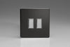 Varilight 2-Gang Tactile Touch Control Dimming Slave for use with Multi-Point (formerly Eclique2) Master on 2-Way Circuits - JDLES002S