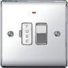 BG Nexus Metal Polished Chrome Fused Spur with Power Indicator Switch 13A - NPC52