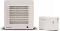 Envirovent Classic 100mm/4" SELV Bathroom Extractor Ventilation Fan With Humidistat & Pullcord White - CLAS100XHP12V