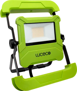 Luceco Foldable Compact Worklight With 13A Power Socket 30W 2400Lm 5000K - EFLDS30B50UK