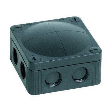 Wiska COMBI 308/5 IP66 Junction Box With 5-Pole Terminals Black- 10060580