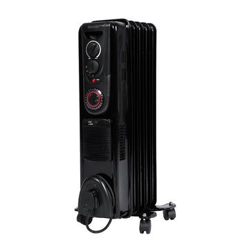 Devola 1500W Oil Filled Radiator (Black) - DVSOR5F15B