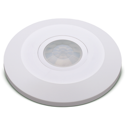 Luceco Guardian Interior Ceiling Slimline Surface Mounted Day & Night PIR Motion Sensor - White - LGIP20CSSW