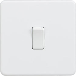Knightsbridge Screwless 20A 1G DP Switch - Matt White - SF8341MW