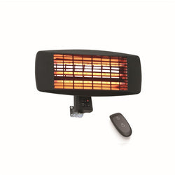 Devola Core 2kW Wall Mounted Patio Heater Square with Remote - DVSPH20WMB