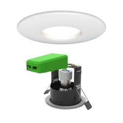 4Lite WiZ Connected SMART LED IP20 GU10 Fire Rated Downlight Matt White WiFi & Bluetooth - 4L1-2214