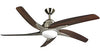 Fantasia Elite Viper Plus 54inch. Ceiling Fan with Dark Oak Blade & Light - Antique Brass - 114642