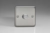 Varilight Classic V-DIM 2-Way Push-on Push-off Standard Dimmer (Single HS3) - Matt Chrome - HS3