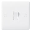 BG Nexus White 1 Gang 2 Way Rocker Switch 10A - 812