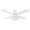 Fantasia EuroFans Rio 42inch. Ceiling Fan with White Blade & Light - White - 110323