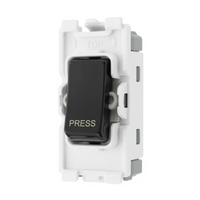 MiniGrid polar white retractive switch module