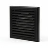 Blauberg Air Ventilation Louvred Grille 100mm Vented Fixed Blade - Black  - DECOR155X155-100SBLACK