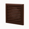 Blauberg Air Ventilation Louvred Grille 100mm Vented Fixed Blade - Brown - DECOR155X155-100SBROWN