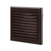 Blauberg Air Ventilation Louvred Grille 125mm Vented Fixed Blade - Brown - DECOR185X185-125SBROWN