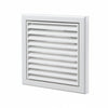 Blauberg Air Ventilation Louvred Grille 100mm Vented Fixed Blade - White - DECOR155X155-100SWHITE
