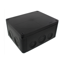 Wiska COMBI 1610/3 BK Junction box with clamping terminals Black - 10110740