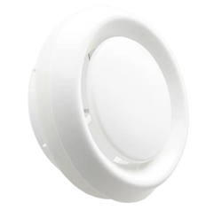 Manrose 100mm/4 Internal Round Circular Air Diffuser with Round Spigot and Adjustable Central Disc - 1250