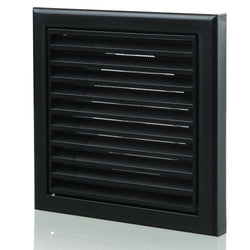 Blauberg Plastic Fixed Blade Grille Black - 5060503627536