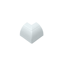 D-Line Smooth-Fit External Bend for Floor Trunking 22x22mm White - FLEB22QSW