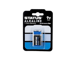 Status 9V Alkaline Battery 1 Pack Blister Card