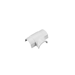 D-Line Mini Smooth-Fit Surface Box Tee Adaptor for Trunking 30x15mm White - AT3015W