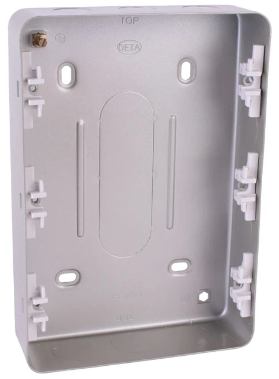 Deta Metal Clad 9/12 Gang Back Box 42mm - M1231 – BigOnElectricals.co.uk
