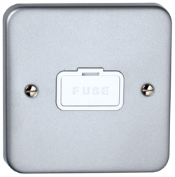 Deta Metal Clad 13A Unswitched Spur & Back Box With Knockouts - M1210