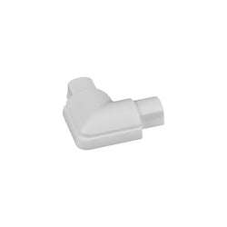 D-Line Micro Smooth-Fit Flat Bend for Trunking 16x8mm White - FB1608W