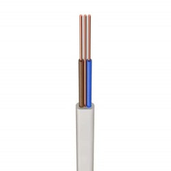 Jaylow 6242B 1.5mm² 2-Core Twin and Earth White 50m Drum - 6242B1.5WH-50