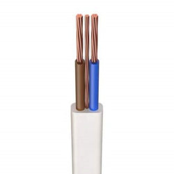 Jaylow 6242B 6.0mm² 2-Core Twin and Earth White 50m Drum - 6242B6.0WH-50