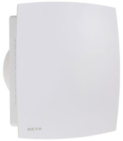 Deta 4" Extractor Fan With Flat Fascia 100mm White - DT4630