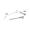 D-Line Safe-D Spring Clip with Screw & SDS Bits, Box of 200 - SD-SPRING/KIT - SD-SPRING-KIT