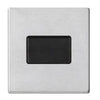 Hamilton Hartland G2 10A 1 Gang Screwless TP Fan Isolator Switch - Satin Steel with Black Insert  - 7G24TPBL-B