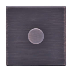 Hamilton Hartland G2 100W 1 Gang 2 Way Screwless Push Rotary LED Dimmer Switch - Etrium Bronze   - 7G2EB1XLEDITB100