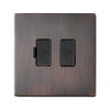 Hamilton Hartland G2 13A 1 Gang Screwless Switched Fused Spur - Etrium Bronze  - 7G2EBSPBL-B