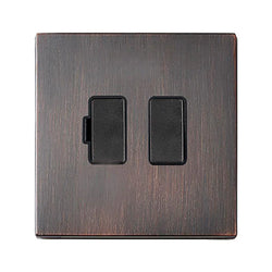 Hamilton Hartland G2 13A 1 Gang Screwless Switched Fused Spur - Etrium Bronze  - 7G2EBSPBL-B