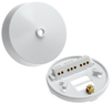 Deta Ceiling Rose with 3 In-Line Terminals & Earth Terminals - V1299