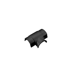 D-Line Mini Smooth-Fit Surface Box Tee Adaptor for Trunking 30x15mm Black - AT3015B