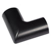 D-Line Mini Clip-Over Flat Bend for Trunking 30x15mm Black - FLFB3015B