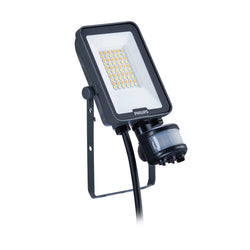 Philips Ledinaire Gen3 20W IP65 Floodlight Black, Colour Selectable with PIR