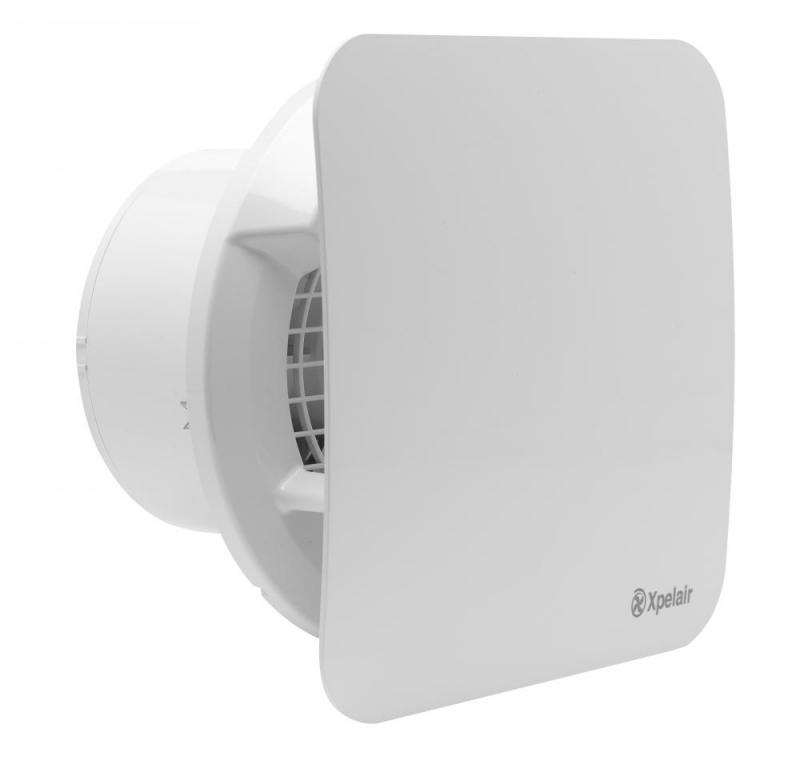 C6HTS Simply Silent Contour 6 150mm Square Extractor Fan w Humidistat Timer 93176AW